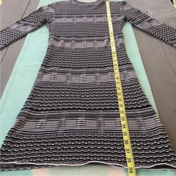 Free People Long Sleeve Fitted‎ Groovy Knit Stripe Sweater Dress - Picture 12 of 12